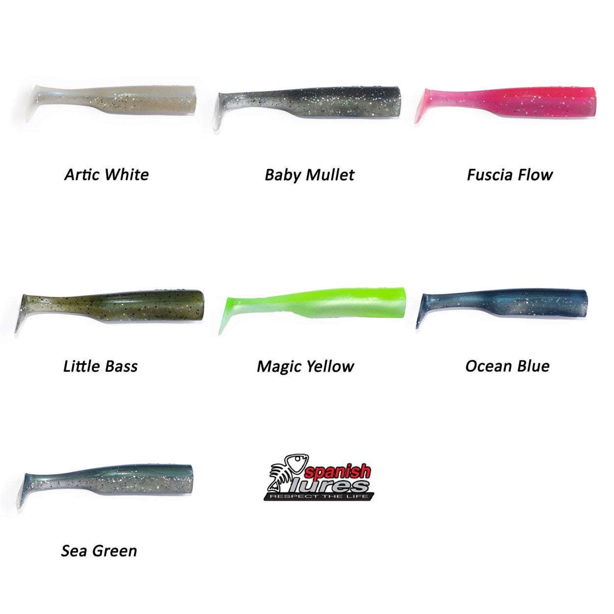 Spanish Lures Real Sasan Body Set 8 gr. 10 cm.