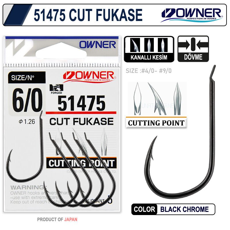 Owner 51475 Fukase Black Chrome İğne