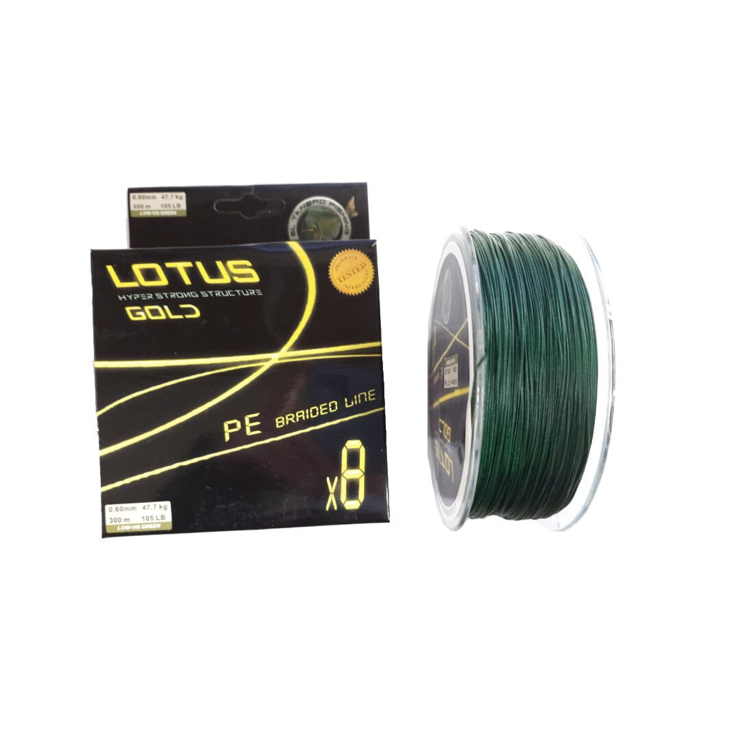 Lotus Gold 8 Örgü İp Misina Yeşil 300 metre