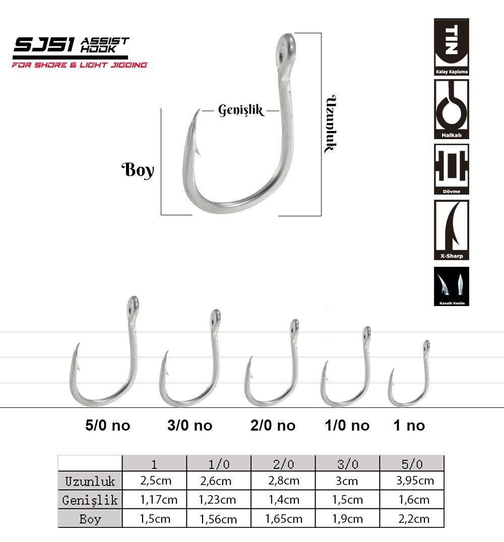 Fujin SJ51 TIN Delikli Assist İğnesi