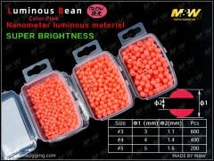 M&W Luminous Bean Fosforlu Boncuk 3 - Pembe