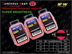 M&W Luminous Bean Fosforlu Boncuk 4 - Pembe