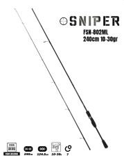 Fujin Sniper 240cm 10-30gr Spin Kamış FSN-802ML