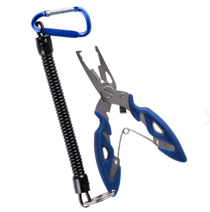 Bauer Balıkçı Pensesi ve Yaylı Karabinalı Askı Aparatı (Kitlenebilir Model)