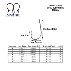 Maruto 9634 Black Nickel Olta İğnesi