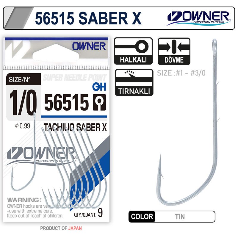 Owner 56515 Uzun Pala Lüfer İğnesi