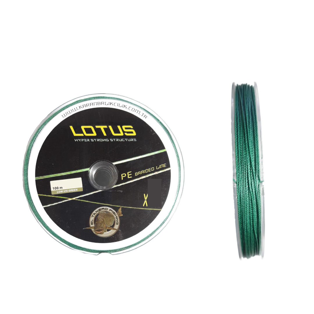 Lotus Pe Braided Line X6 100 m Low-Vıs Green