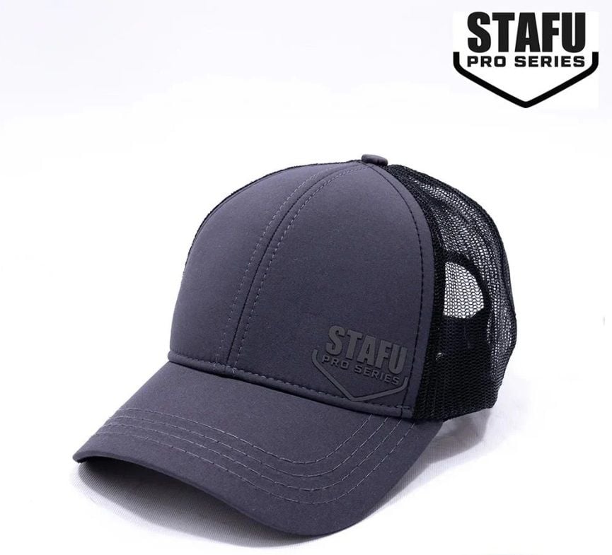 Stafu Pro - North Cap - Charcoal Şapka Siyah Logo