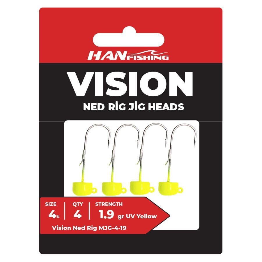 Vision Ned Rig Uv Lemon JigHead