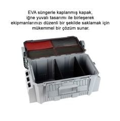 Shufa Çift Katlı Ekstra Dayanıklı Profesyonel Balıkçı Kutu Çanta 19,5L - Gri